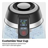 Chefman 1.8L Electric Kettle w/ Tea Infuser – Stainless Steel, New