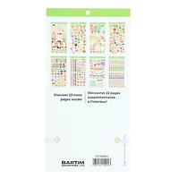 CRAFTY & CO. Livre d'autocollants alimentaires, 1 454 pièces, mignon, amusant, pour enfants et adolescents FOOD STICKERBOOK