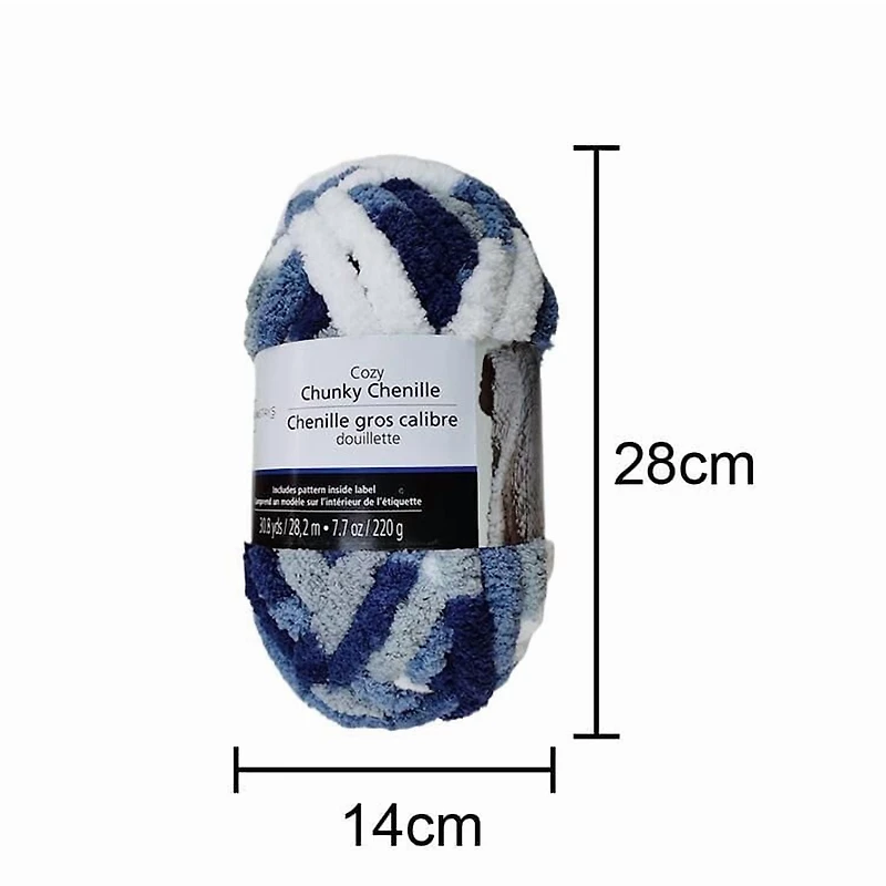 MAINSTAYS cozy warm grey chenille yarn, Polyester 100% yarn