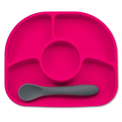 Yümi: Silicone Plate & Spoon Set