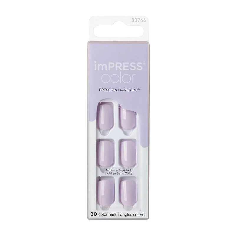 KISS ImPRESS Color - 30 faux ongles, courts Gel en minutes