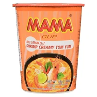 Tasse de vermicelles de riz crémeux Tom Yum