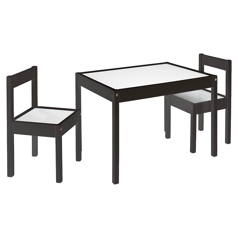 Mainstays 3Pcs Kids Table Set, Espresso