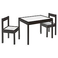 Mainstays 3Pcs Kids Table Set, Espresso