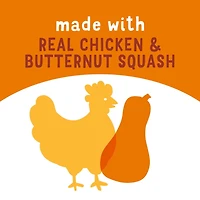 Friskies Lil' Soups Chicken & Butternut Squash in Broth, Cat Food Complement 34g, 34 g