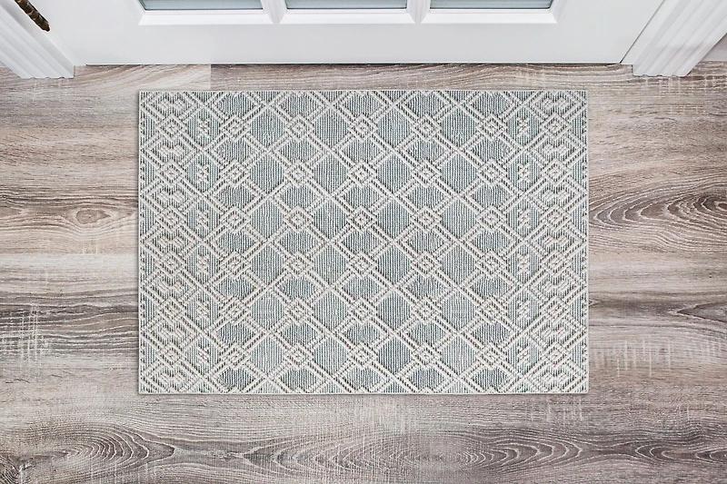 Mirage Helia Cream and Grey 2' x 3' Accent Rug