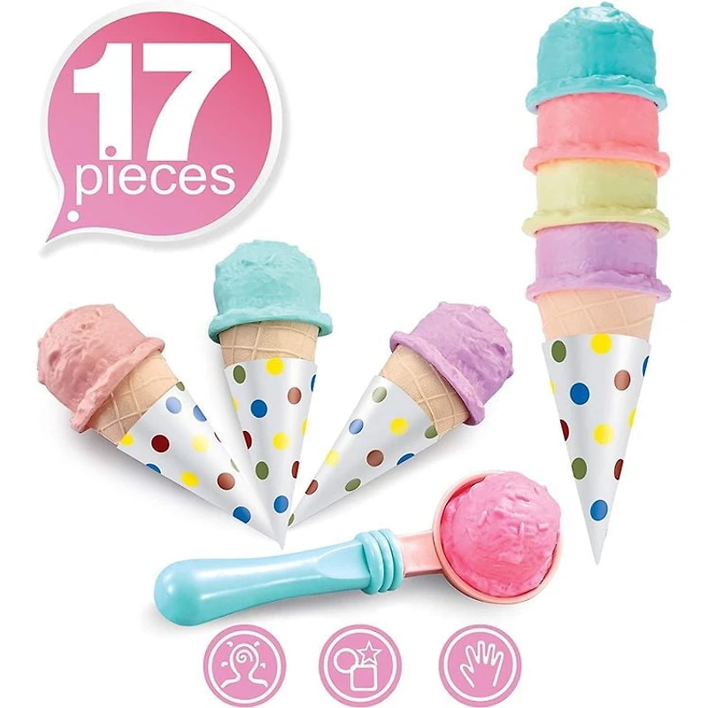 Ensemble de crème glacée de comptoir Toy Chef