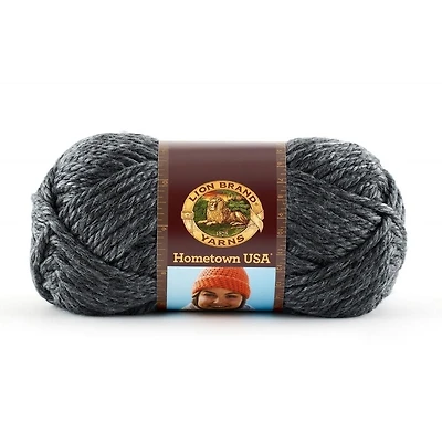 Lion Brand Yarn Hometown Usa Chicago Charcoal 135-150 Classic Bulky Yarn