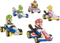 Véhicule Mario Standard Mario Kart Hot Wheels en métal moulé sous pression à l’échelle 1:64
