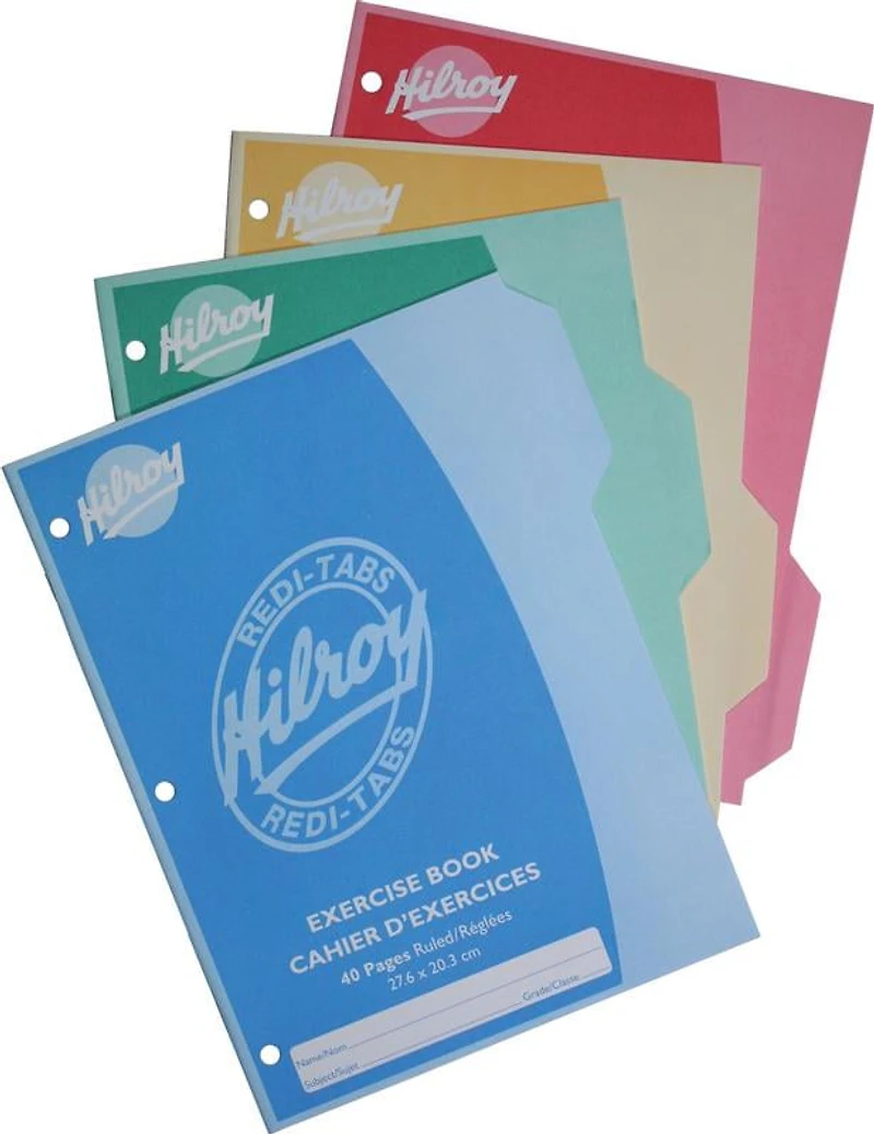 Hilroy Redi-Tabs 40 Page Stitch Book 4-Pack