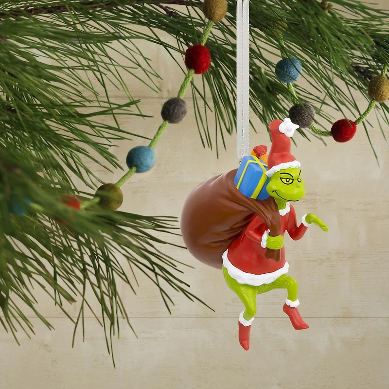 Hallmark Christmas Ornament (Dr. Seuss's How the Grinch Stole Christmas! Grinch in Santa Suit)