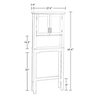 RiverRidge® Home Somerset Collection 27.3-inch W x 64.2-inch H x 7.87-inch D Spacesaver in Gray