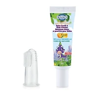 Nuby Fluoride-Free with Citroganix Baby Tooth & Gum Cleaner with Gum Massager, All natural