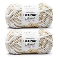 Bernat® Blanket Tie Dye-ish™ Yarn (2 Pack), Polyester #6 Super Bulky, 10.5oz/300g, 220 Yards Value 2-Pack Blanket Yarn