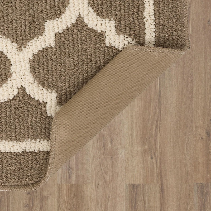 Hometrends Lawson Taupe Polyester Area Rug