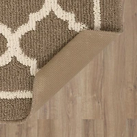 Hometrends Lawson Taupe Polyester Area Rug