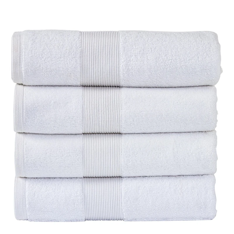 Fabstyles Super Soft and Absorbent Bath Towel, Luxury Bath Towels for Spa, Home, and Hotel, Quick Dry Towels, Set of 4, 27 x 54 Inches