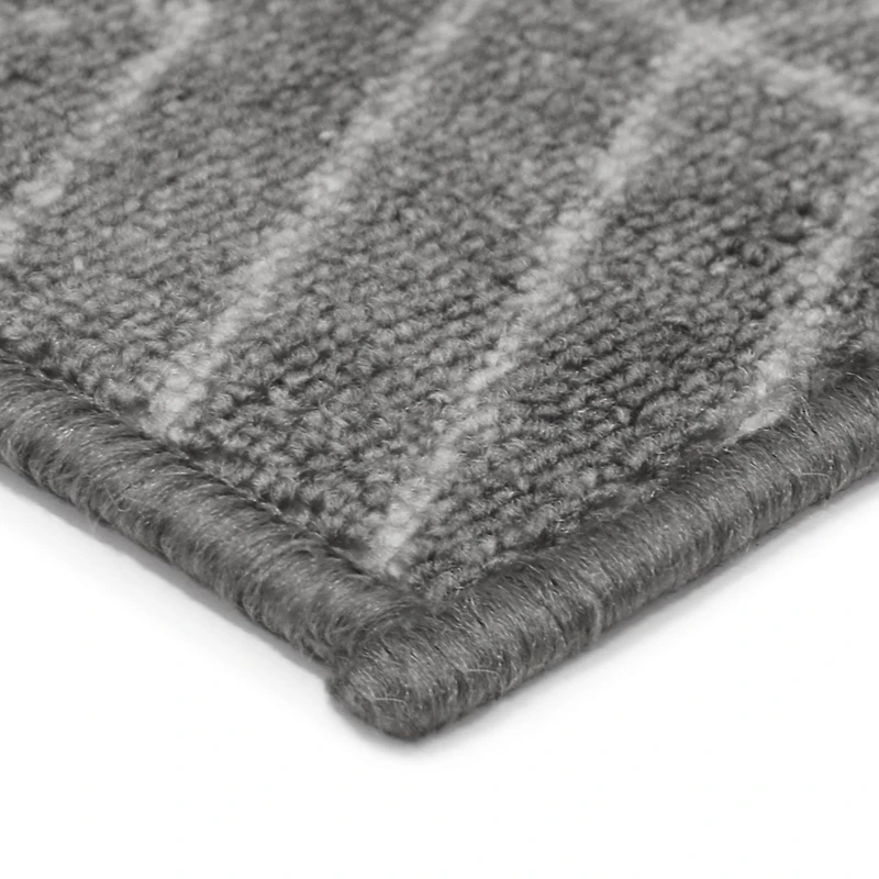 Tapis imprimé Malika gris 2x5 pi