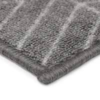 Tapis imprimé Malika gris 2x5 pi