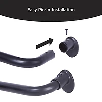 Eclipse 28"-48" Room Darkening Wrap Rod, 5/8 in. Diameter