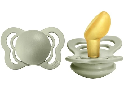 BIBS Pacifiers – Couture | Orthodontic Nipple Pacifier | BPA-Free Natural Rubber | Made in Denmark | Set of 2 Soothers (0-6 Months)
