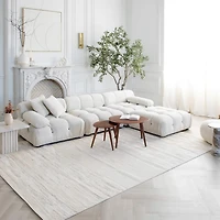 Rug Branch Astra Modern Indoor Area Rug, Beige Cream, Abstract - Living Room, Bedroom, Dining Room