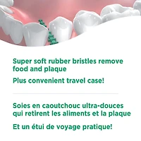 Tiges interdentaires avancées ultra-souples Equate 80 tiges et un étui de voyage