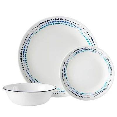 Ensemble de vaisselle Corelle® bleu océan 12 pièces Ensemble de 12 pièces Corelle®