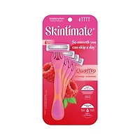 Skintimate Raspberry Rain Scented Disposable Razor, 4 Disposable Razors