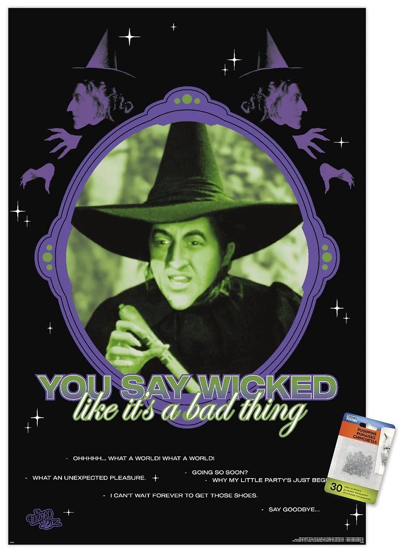 The Wizard Of Oz - You Say Wicked Wall Poster
