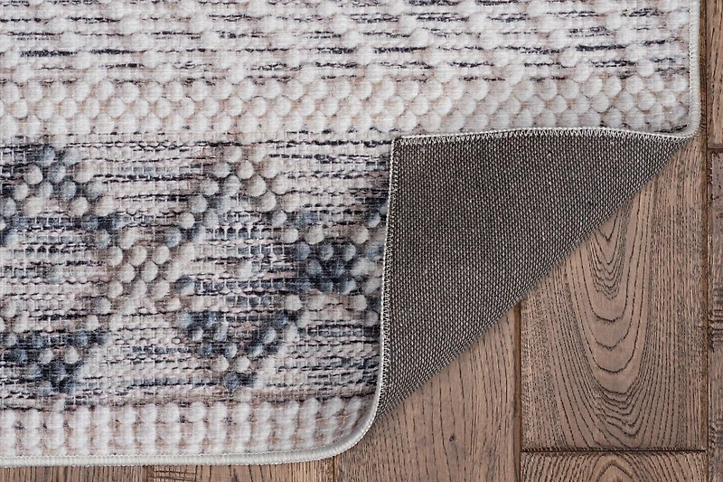 Mirage Macomb Cream & Blue 5' x 7' Area Rug