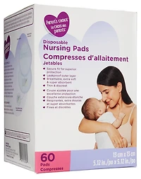 Compresses d'allaitement jetables Le Choix des Parents 60 compresses (13 x 13 cm)