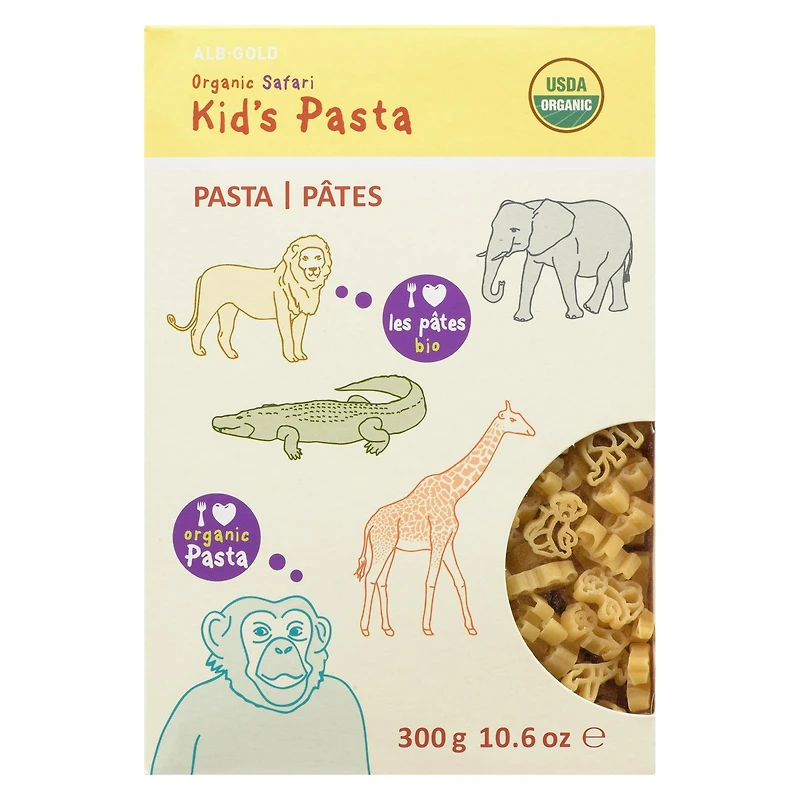 ALB Pâtes Safari Biologiques pour Enfants, Contient du Blé, 300 g