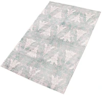 ECARPETGALLERY 4'11" x 7'10" Transitional Galleria Hand-knotted Area Rug for Living Room, Dining Room and Bedroom in Grey