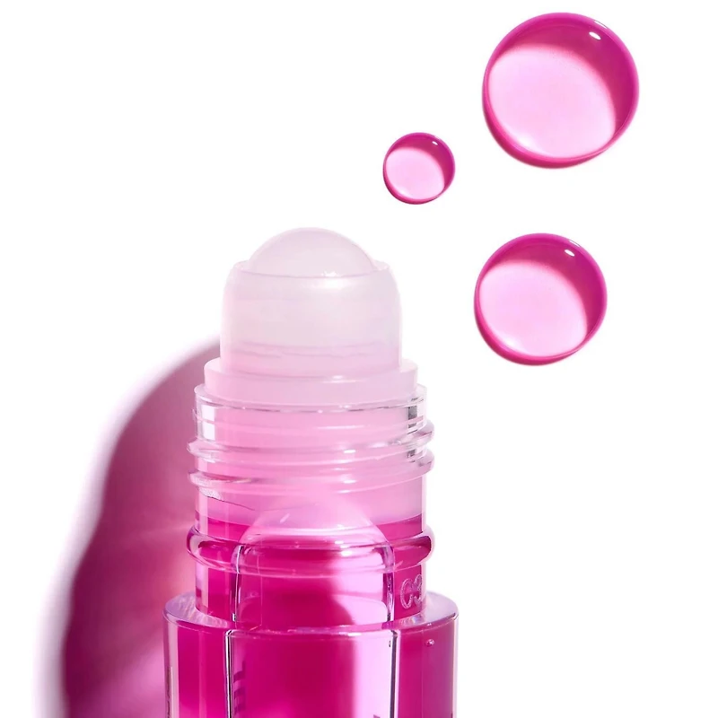 Lottie London - Roller Glaze Feeling Grape - Rollerball pH Color Changing Lip Oil in Pink - 0.23 Fl oz
