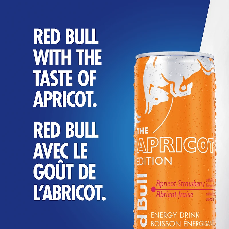 Red Bull Energy Drink, Abricot-fraise, 250ml (4 pack) 4 x 250 mL