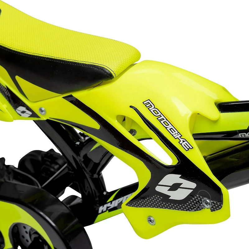 Hyper Bicycles 12" Motobike for Kids, Yellow