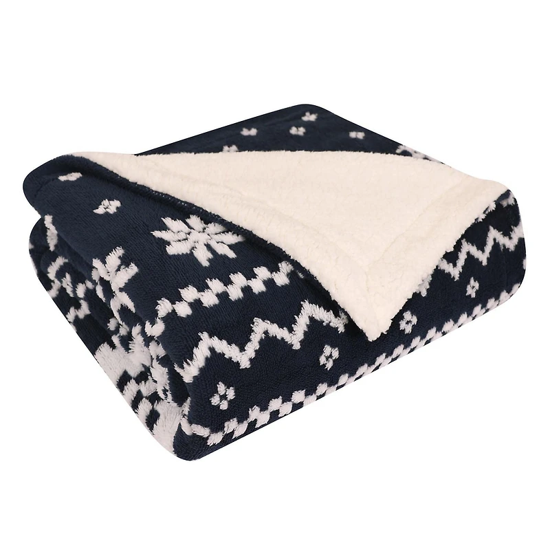 Couverture de noel, bleu 60po x 70po