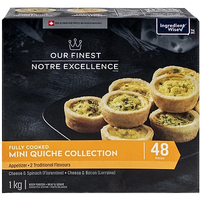 Assortiment de mini quiches Notre Excellence 1 kg