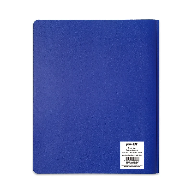 PEN+GEAR PROTÈGE-DOCUMENT CLAIR, 9.4" x 11.5",BLEU FONCÈ