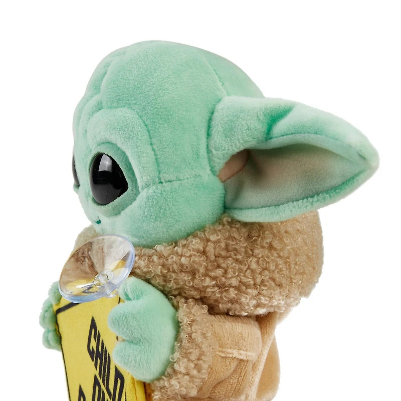 ​Star Wars “The Child” Plush Baby on Board Sign Toy, 8-in Baby Yoda Plush from The Mandalorian