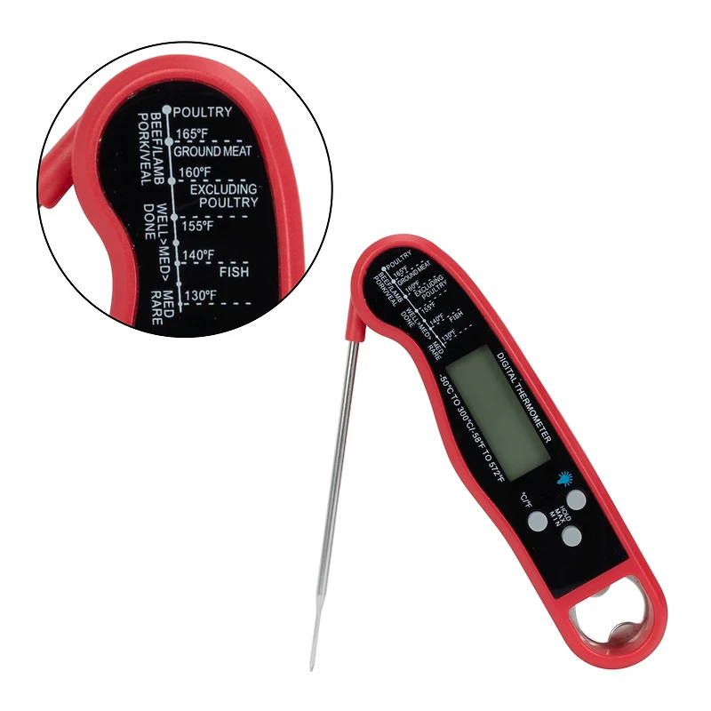 Perfect Solutions Thermomètre Bbq Pliable