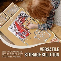 Tradeopia 1500 Pieces Rotating Puzzle Board with 4 Drawers and Cover