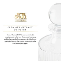 Thyme & Table Whiskey Decanter and Cocktail Glasses, 5-Piece Set