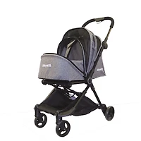 Poussette pour animal domestique (chien et chat) Genius City de Gen7Pets- Noir