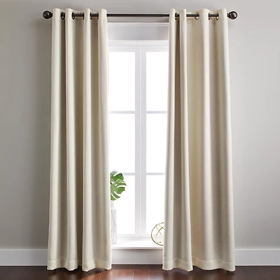 Better Homes & Gardens Linen Grommet Blackout Curtain Panel, 50" x 84