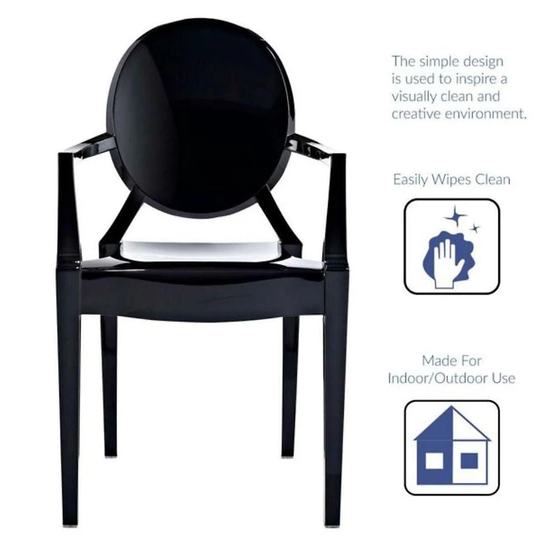 Heavenly Collection Plastic Arm Chair