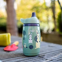 Bouteille d'eau isotherme Sportee Superstar pour tout-petits  de Tommee Tippee, INTELLIVALVE étanche et résistant aux secousses | Technologie antimicrobienne (9oz, 12+ mois, 1 compte) Vert