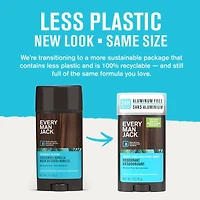 Every Man Jack Coconut + Vanilla Aluminum-Free, For All Skin Types, Long Lasting Men's Deodorant with Naturally Derived Ingredients 85G, EMJ Coco + Van Deo 85G
