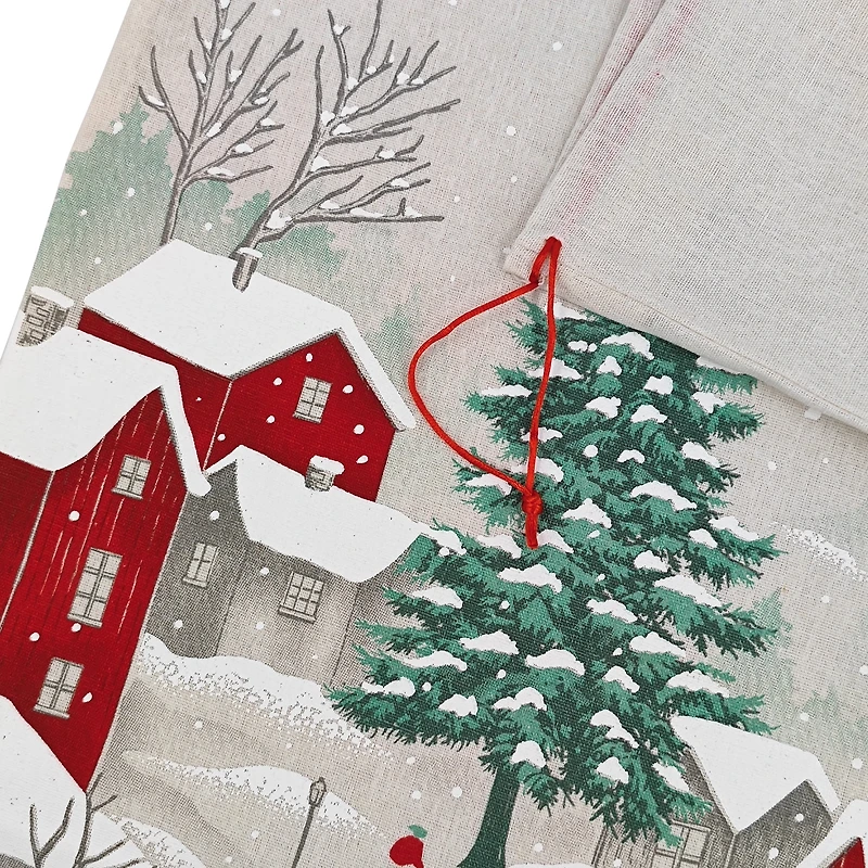 Holiday Time Sacs cadeaux de sac de Père Noël de 1 pièce avec cordon 18 "par 29" pour le stockage de gros emballages de Noël HOLIDAY TIME PL SANTA SACK HOUSE